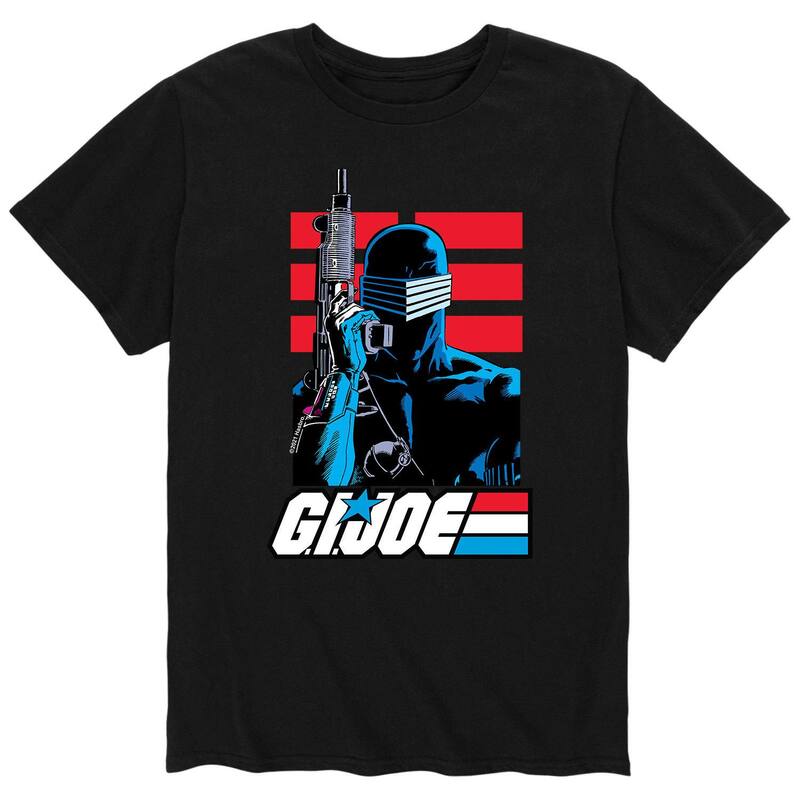 アニメキャラクター メンズ トップス Tシャツ Licensed Character Men's GI Joe Snakeyes Pose Tee Black ブラック