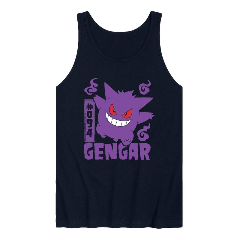 アニメキャラクター メンズ トップス Tシャツ Licensed Character Men's Pokemon Gengar Tank Top Navy ネイビー