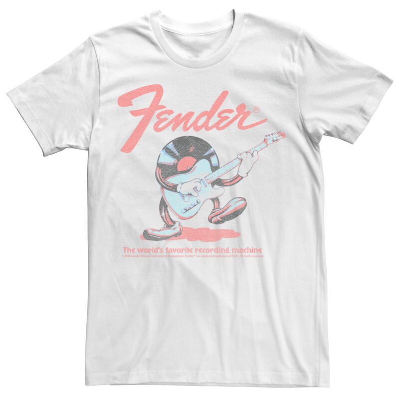 アニメキャラクター メンズ トップス Tシャツ Licensed Character Men's Fender Vinyl Rocking Tee White ホワイト
