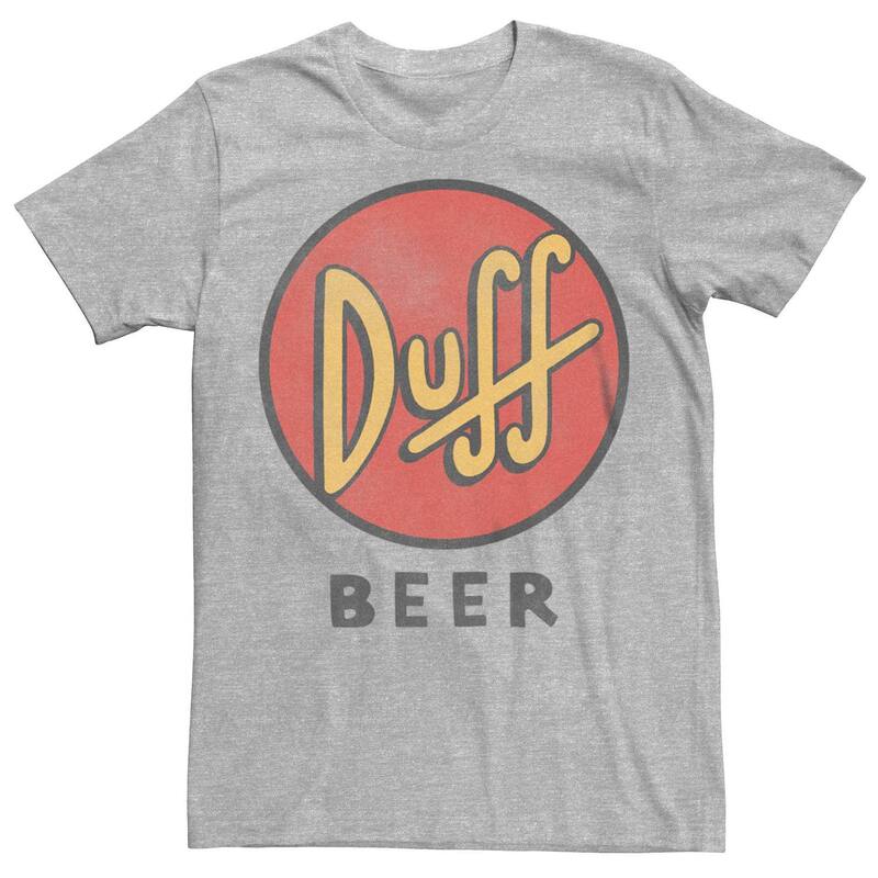 アニメキャラクター メンズ トップス Tシャツ グラフィック Licensed Character Men's The Simpsons Beer Duff Graphic Tee Athletic Heather ヘザー