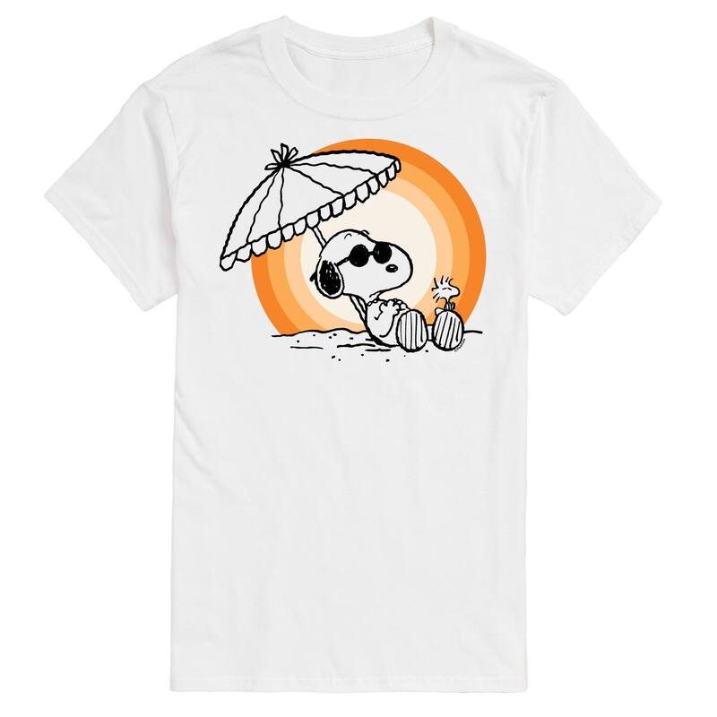 アニメキャラクター メンズ トップス Tシャツ トール グラフィック Licensed Character Big & Tall Peanutsnoopy Sunset Graphic Tee White ホワイト