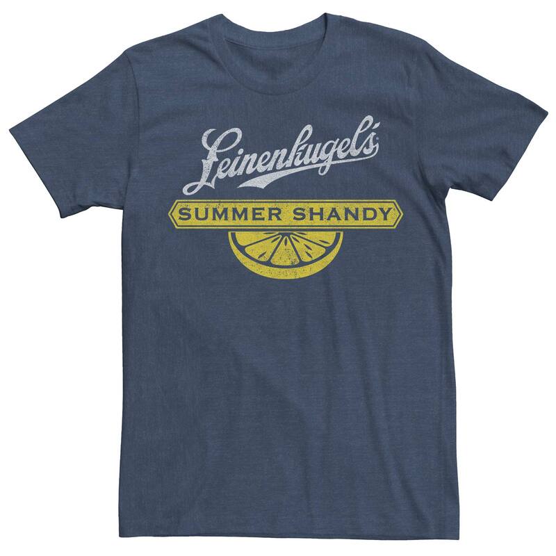 アニメキャラクター メンズ トップス Tシャツ Licensed Character Men's Leinenkugel'summer Shandy Tee Navy Heather ヘザー