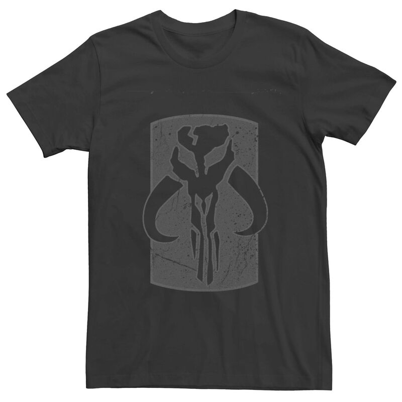 アニメキャラクター メンズ トップス Tシャツ ロゴ Licensed Character Men'star Wars Mandalorian Camouflage Logo Tee Black ブラック