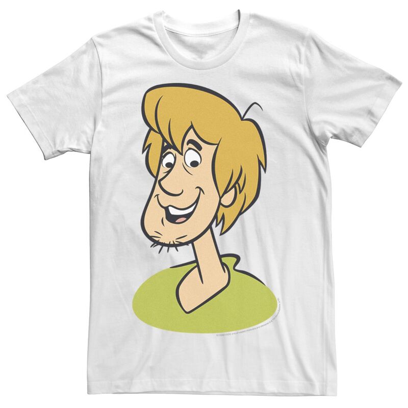 アニメキャラクター メンズ トップス Tシャツ Licensed Character Men'scooby Doo Shaggy Large Portraitee White ホワイト