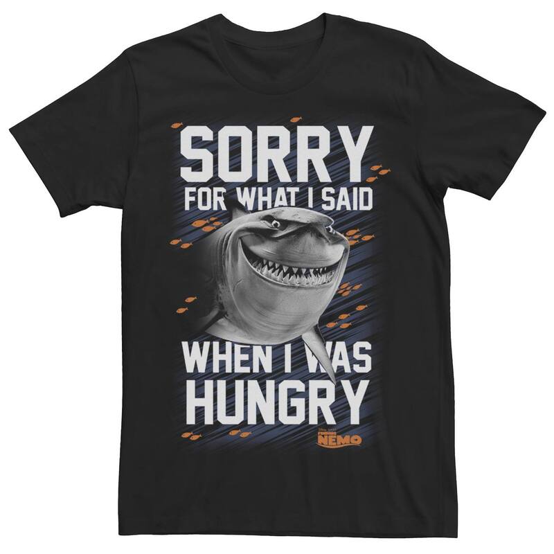 ディズニー ピクサー メンズ トップス Tシャツ Disney / Pixar's Finding Nemo Bruce Men'sorry For What I Said Tee Black ブラック