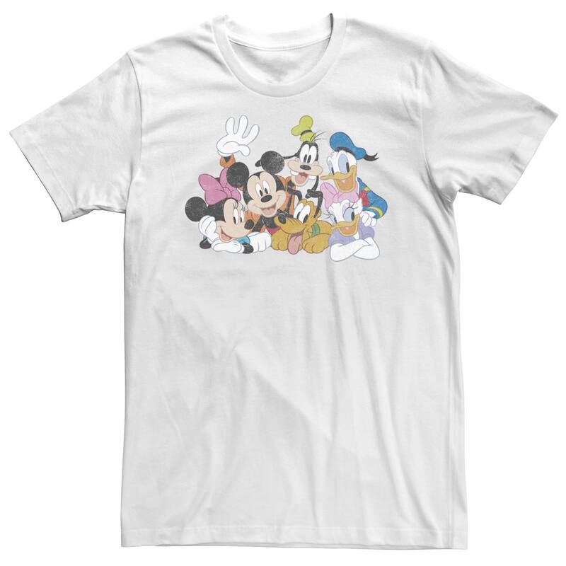 ディズニー メンズ トップス Tシャツ トール Disney's Mickey Mouse & Friends Big & Tall Classic Tee White ホワイト