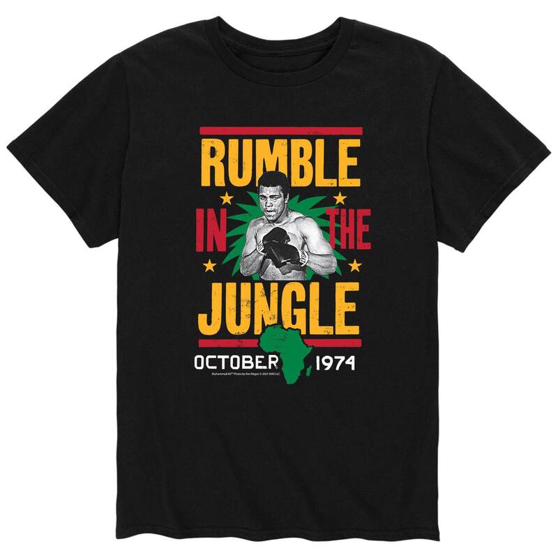 アニメキャラクター メンズ トップス Tシャツ Licensed Character Men's Ali Rumble In The Jungle Tee Black ブラック