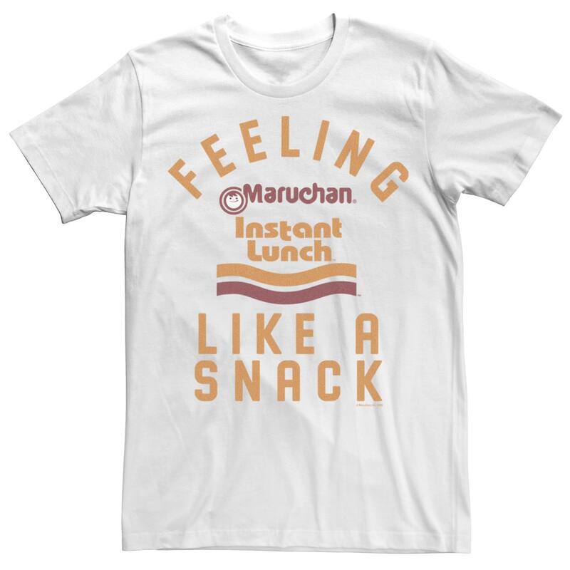アニメキャラクター メンズ トップス Tシャツ Licensed Character Men's Maruchan Feeling Like A Snack Tee White ホワイト