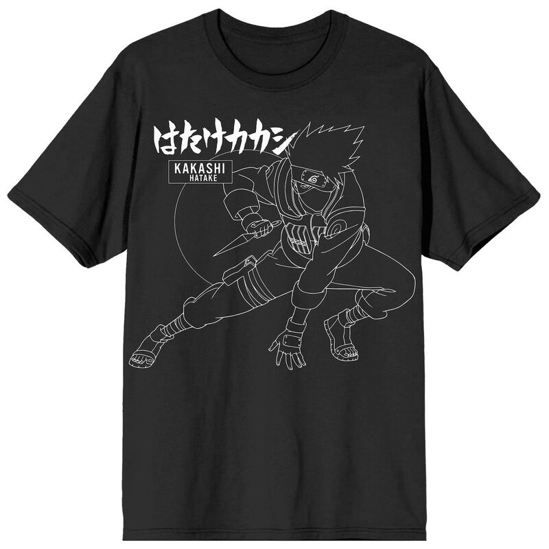 アニメキャラクター メンズ トップス Tシャツ Licensed Character Men's Naruto Shippuden Kakaski Tee Black ブラック