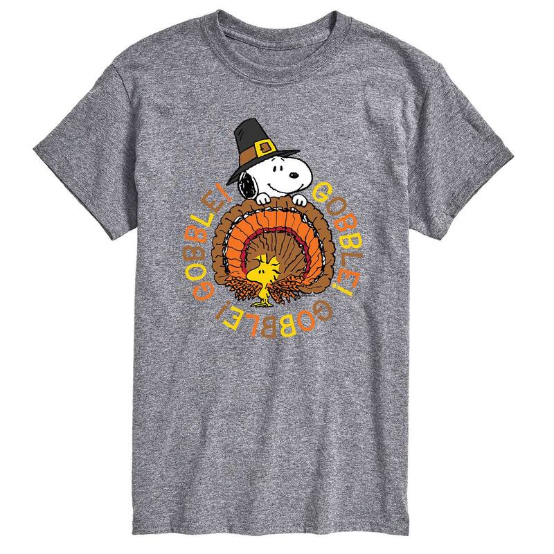 アニメキャラクター メンズ トップス Tシャツ トール Licensed Character Big & Tall Peanuts Gobble Tee Gray グレー 6,826円