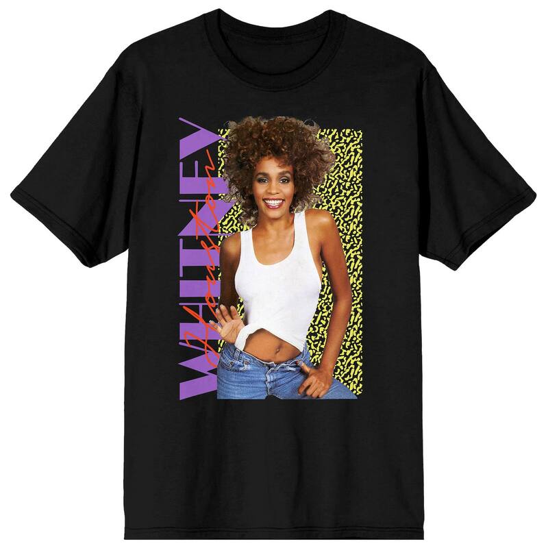 アニメキャラクター メンズ トップス Tシャツ Licensed Character Men's Whitney Houston 90scriptee Black ブラック
