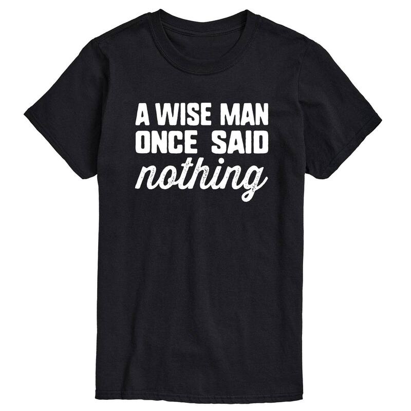 アニメキャラクター メンズ トップス Tシャツ グラフィック Licensed Character Men's A Wise Man Once Said Graphic Tee Black ブラック