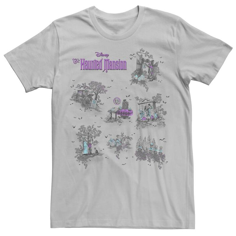 ディズニー メンズ トップス Tシャツ グラフィック Disney Men's The Haunted Mansion Map Graphic Tee Athletic Heather ヘザー