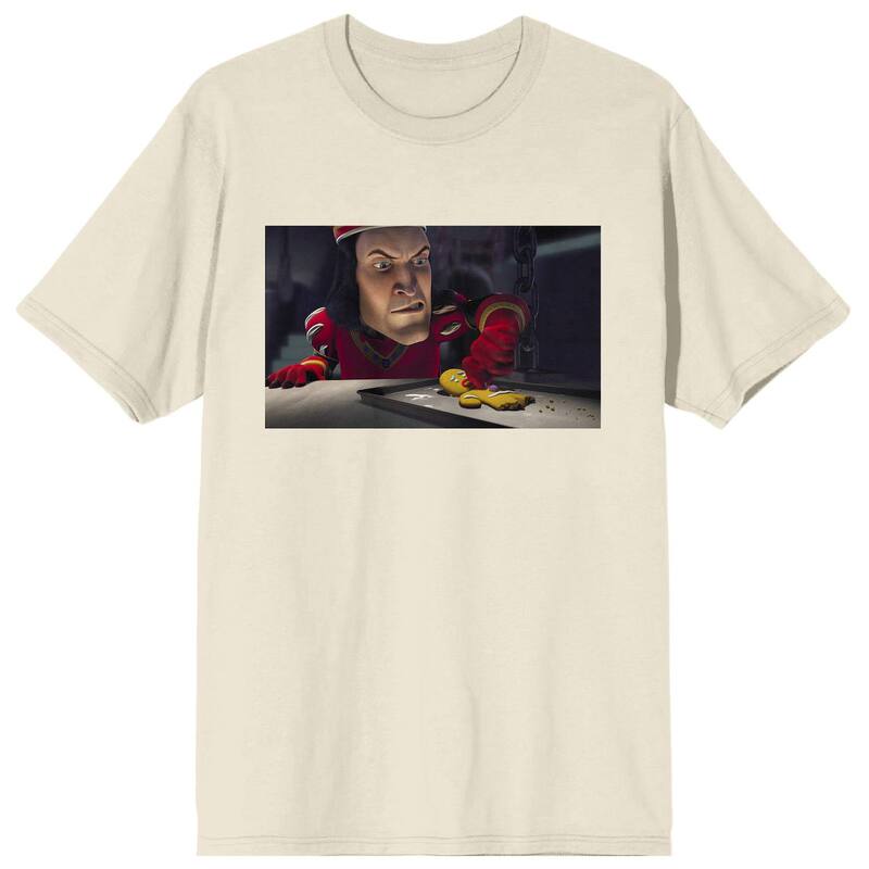 アニメキャラクター メンズ トップス Tシャツ グラフィック Licensed Character Men'shrek Lord Farquaad Screen Short Sleeve Graphic Tee Off White オフホワイト 7,584円