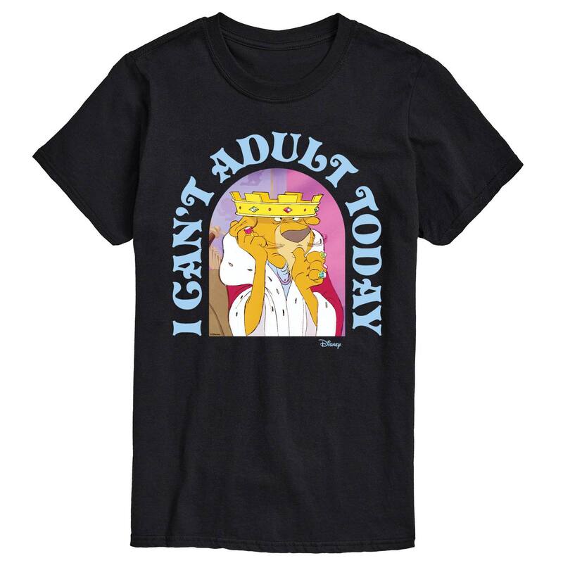 ディズニー メンズ トップス Tシャツ グラフィック Disney's Robin Hood Prince John Men's Graphic Tee Black ブラック