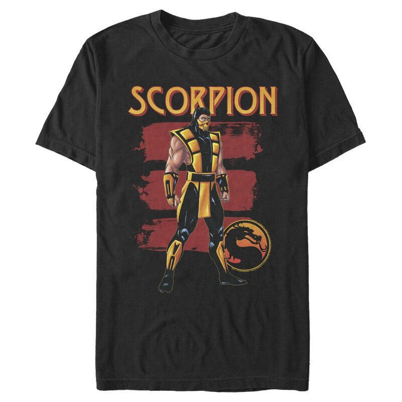 アニメキャラクター メンズ トップス Tシャツ グラフィック Licensed Character Men's Mortal Kombat SCORPION Graphic Tee Black ブラック