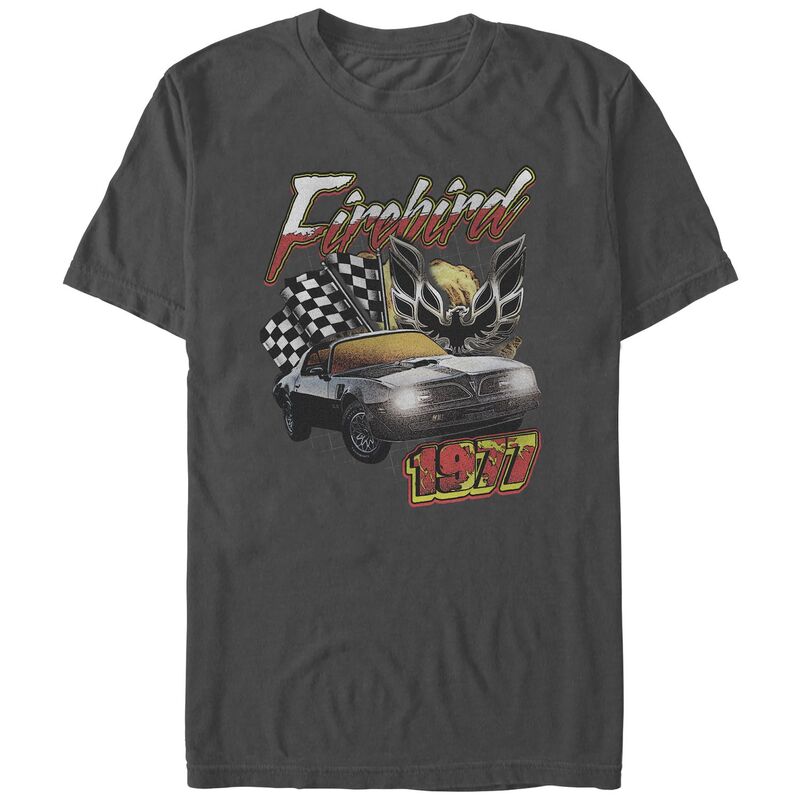 アニメキャラクター メンズ トップス Tシャツ グラフィック Licensed Character Men's Firebird 1977 Graphic Tee Charcoal チャコール