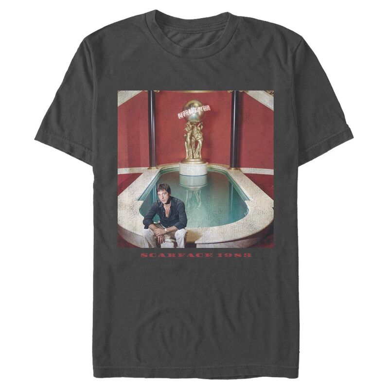 アニメキャラクター メンズ トップス Tシャツ グラフィック Licensed Character Men'scarface 1983 Graphic Tee Charcoal チャコール