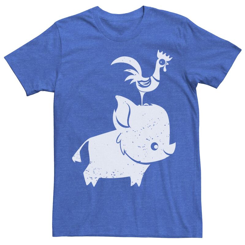 ディズニー メンズ トップス Tシャツ Disney's Moana Puand Heihei Men's Tee Royal Heather ヘザー 6,636円