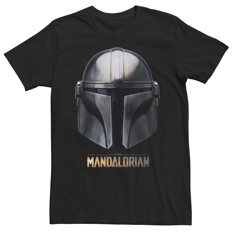 スター ウォーズ メンズ トップス Tシャツ Men'star Wars The Mandalorian Helmetee Black ブラック