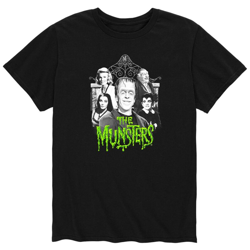 アニメキャラクター メンズ トップス Tシャツ Licensed Character Men's The Munsters Tee Black ブラック