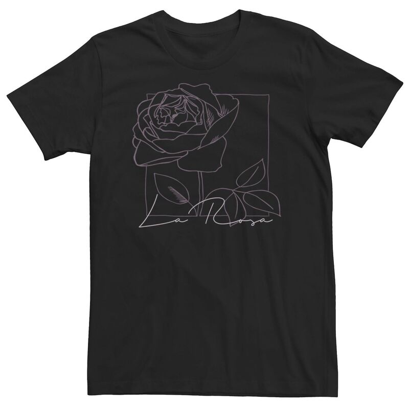 アニメキャラクター メンズ トップス Tシャツ Licensed Character Men's La Rosa Rose Line Artee Black ブラック