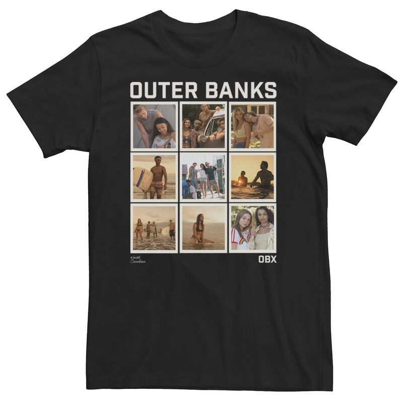 アニメキャラクター メンズ トップス Tシャツ Licensed Character Men's Outer Banks Portrait Panels Tee Black ブラック