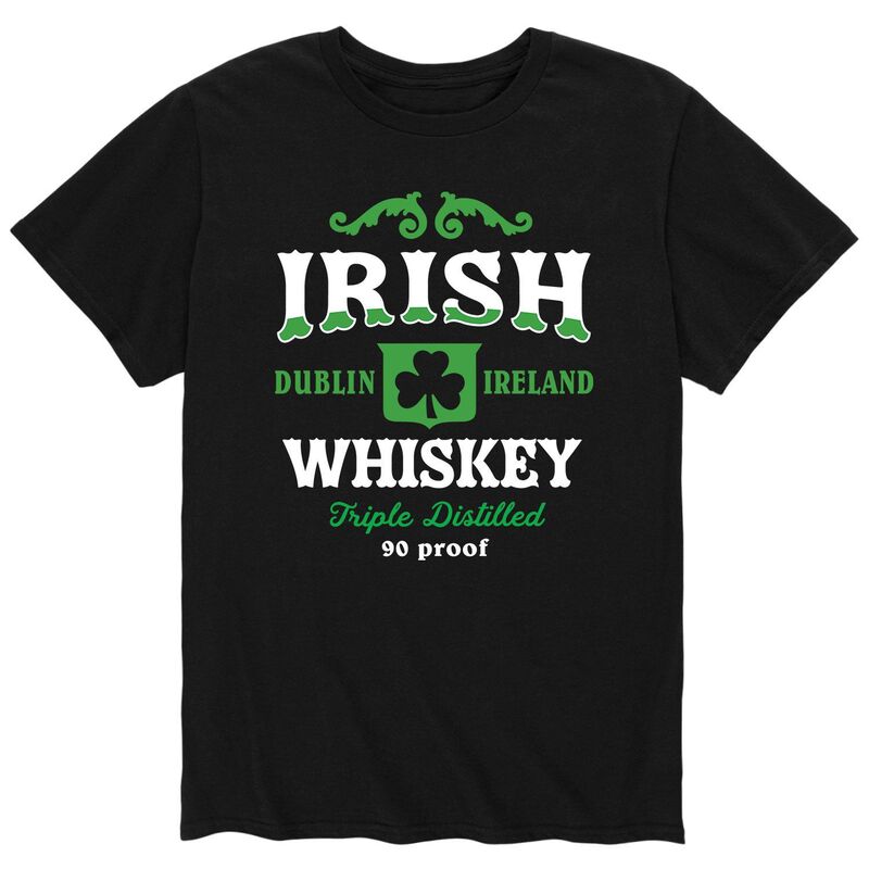 アニメキャラクター メンズ トップス Tシャツ Licensed Character Men's Irish Whiskey Tee Black ブラック