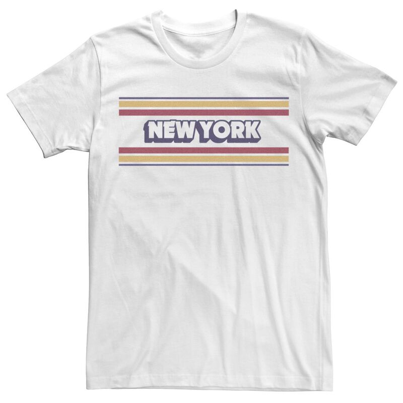 アニメキャラクター メンズ トップス Tシャツ ロゴ Licensed Character Men's New York Stripes Logo Tee White ホワイト