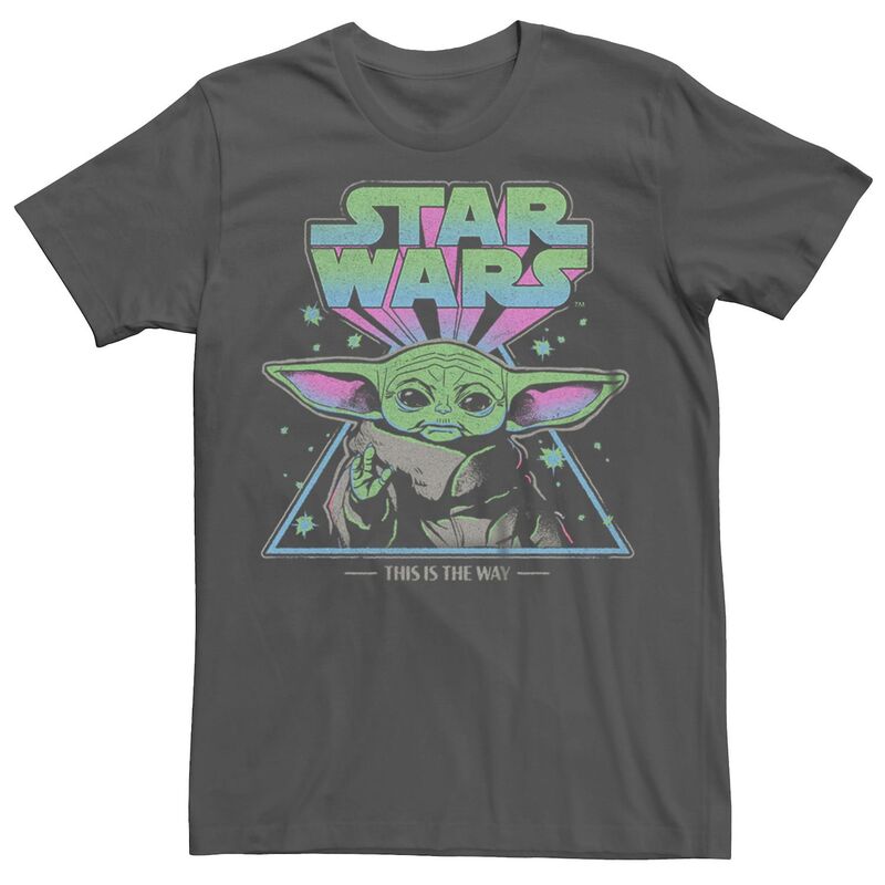 アニメキャラクター メンズ トップス Tシャツ LICENSED CHARACTER Men's The Mandalorian The Child Ways Tee Charcoal チャコール
