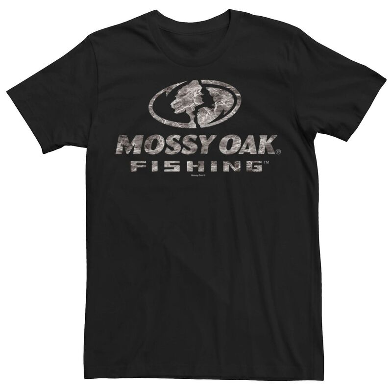 アニメキャラクター メンズ トップス Tシャツ ロゴ グラフィック Licensed Character Men's Mossy Oak Fishing Water Surface Logo Graphic Tee Black ブラック