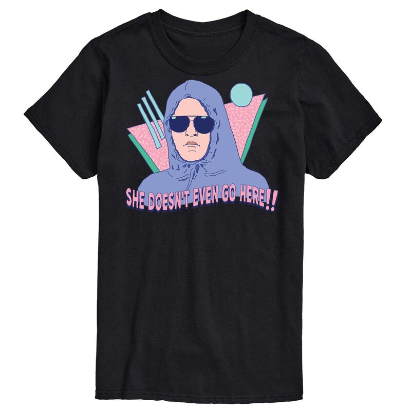 アニメキャラクター メンズ トップス Tシャツ グラフィック Licensed Character Men's Mean Girlshe Doesn't Even Go Here Graphic Tee Black ブラック