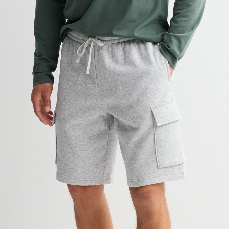 Tek Gear メンズ ボトムス ハーフパンツ・ショーツ ショートパンツ フリース Men's Tek Gear 10 in. Ultrasoft Fleece Cargo Shorts Athletic Grey Heather グレー