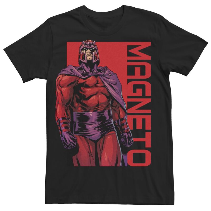 アニメキャラクター メンズ トップス Tシャツ Licensed Character Men's Marvel Comics X-Men Magneto Tee Black ブラック