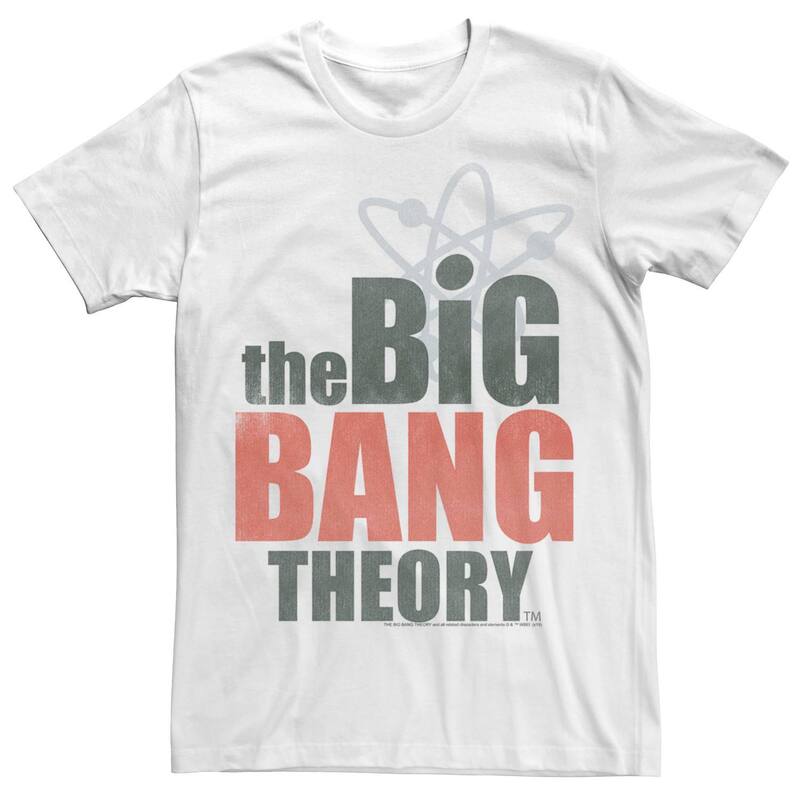 アニメキャラクター メンズ トップス Tシャツ ロゴ Licensed Character Men's The Big Bang Theory Logo Stack Tee White ホワイト 7,186円