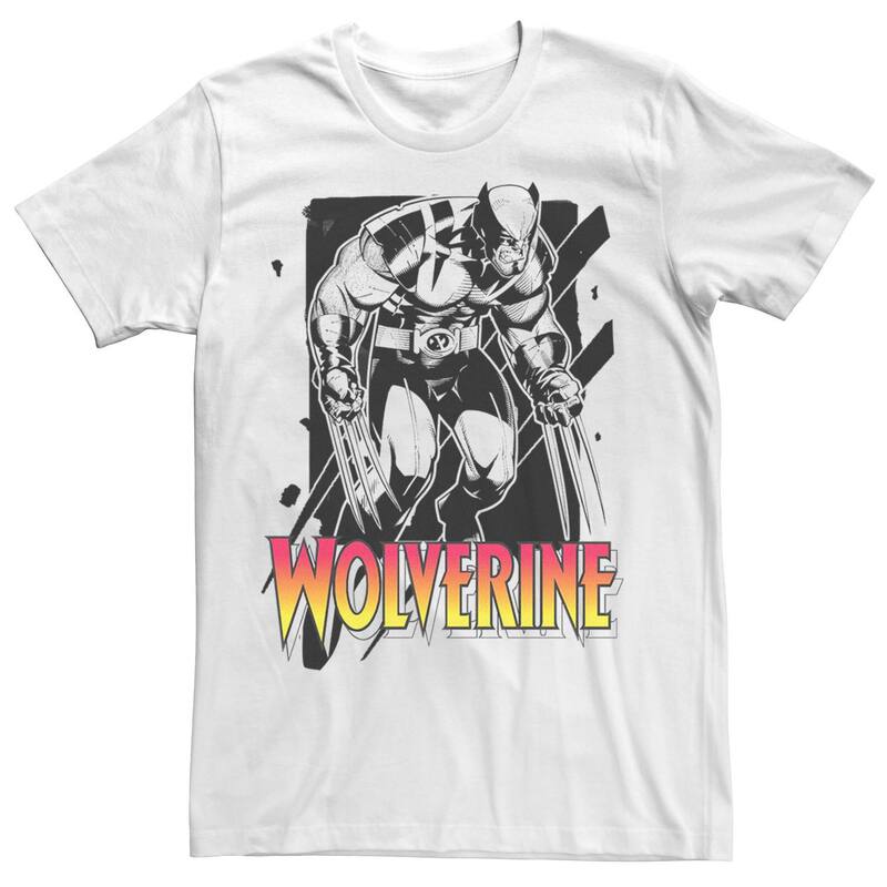 マーベル メンズ トップス Tシャツ コントラスト Men's Marvel X-Men Wolverine Sunfire Contrastee White ホワイト