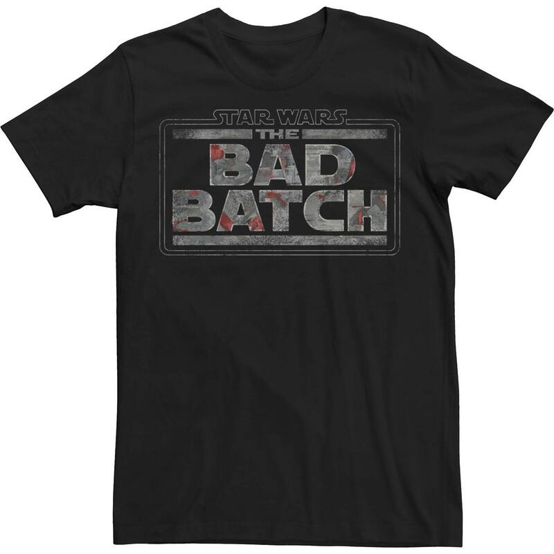 アニメキャラクター メンズ トップス Tシャツ ロゴ Licensed Character Men'star Wars: The Bad Batch Logo Tee Black ブラック