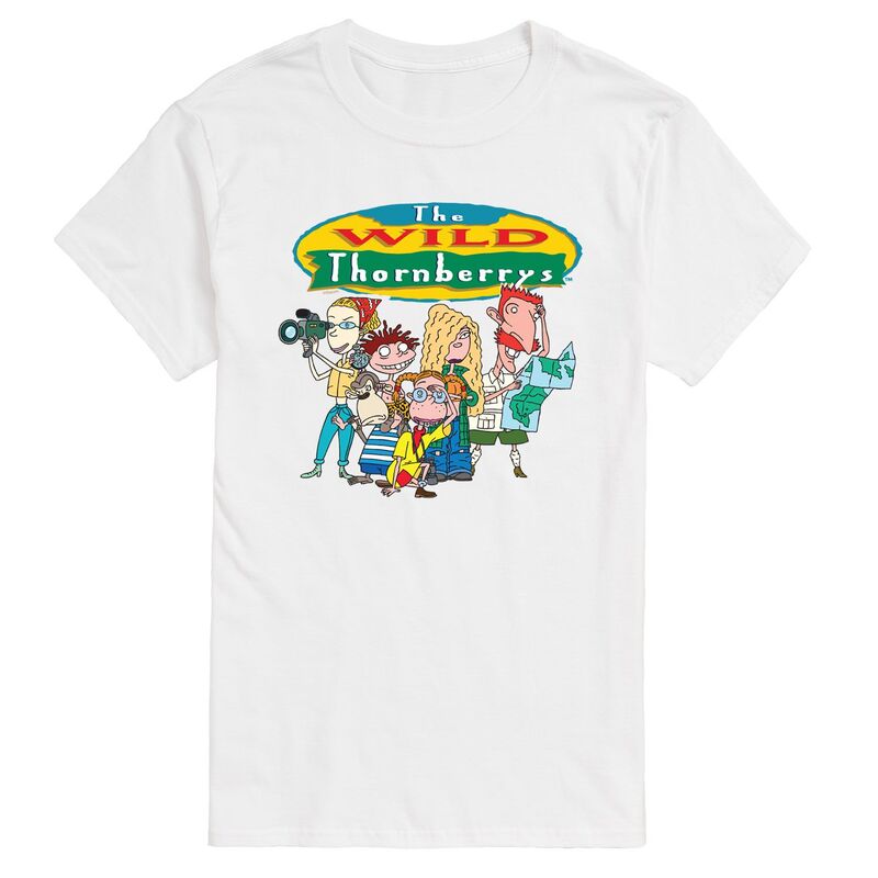 アニメキャラクター メンズ トップス Tシャツ Licensed Character Men's The Wild Thornberrys Tee White ホワイト