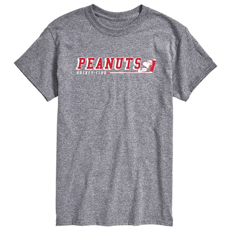 アニメキャラクター メンズ トップス Tシャツ トール Licensed Character Big & Tall Peanuts Hockey Club Tee Gray グレー 6,784円