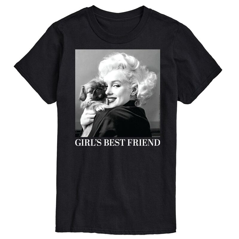 アニメキャラクター メンズ トップス Tシャツ Licensed Character Men's Marilyn Monroe GRL PWR Tee Black ブラック