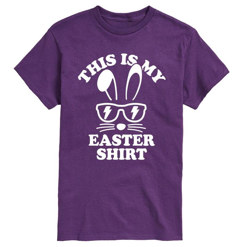 アニメキャラクター メンズ トップス Tシャツ グラフィック Licensed Character Men's This My Easter Shirt Graphic Tee Purple パープル