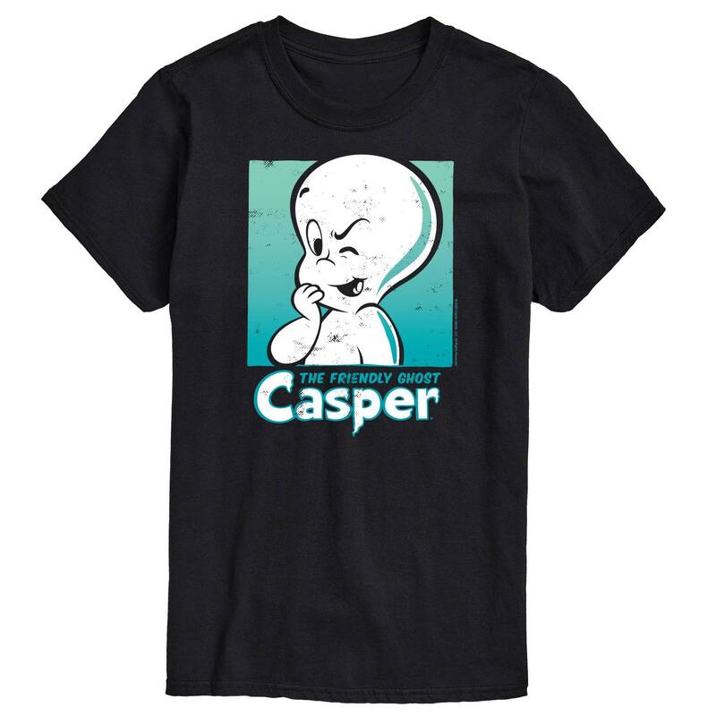 アニメキャラクター メンズ トップス Tシャツ グラフィック Licensed Character Men's Casper Comicover Graphic Tee Black ブラック