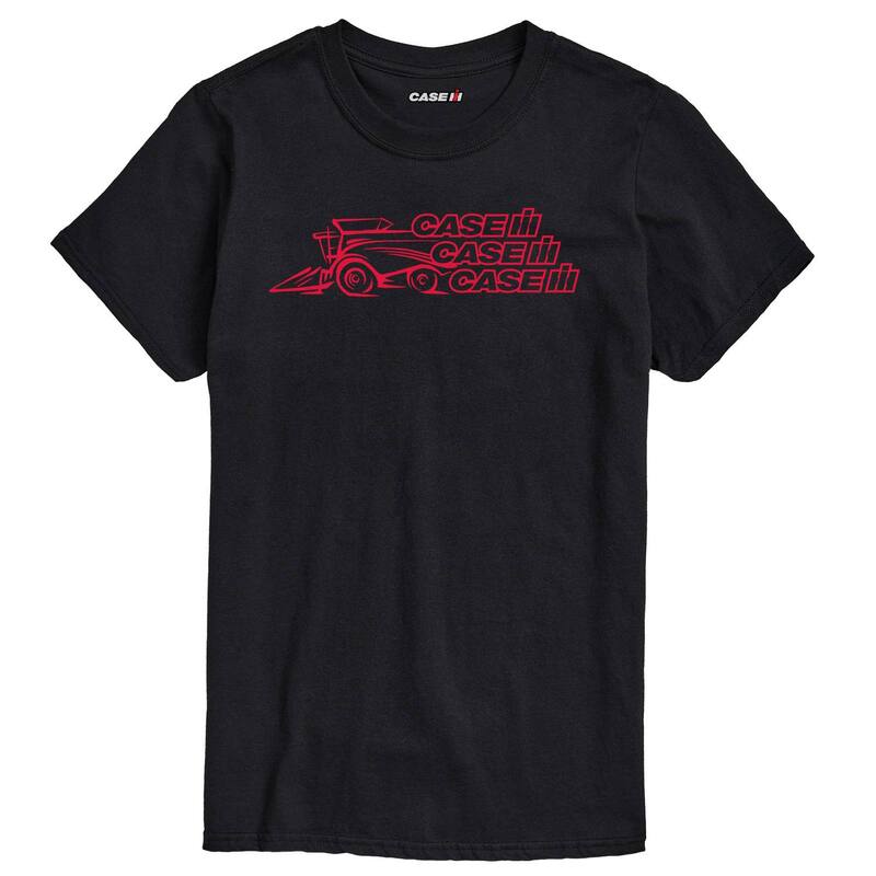 アニメキャラクター メンズ トップス Tシャツ ロゴ グラフィック Licensed Character Men's Case IH Logo Stack Graphic Tee Black ブラック