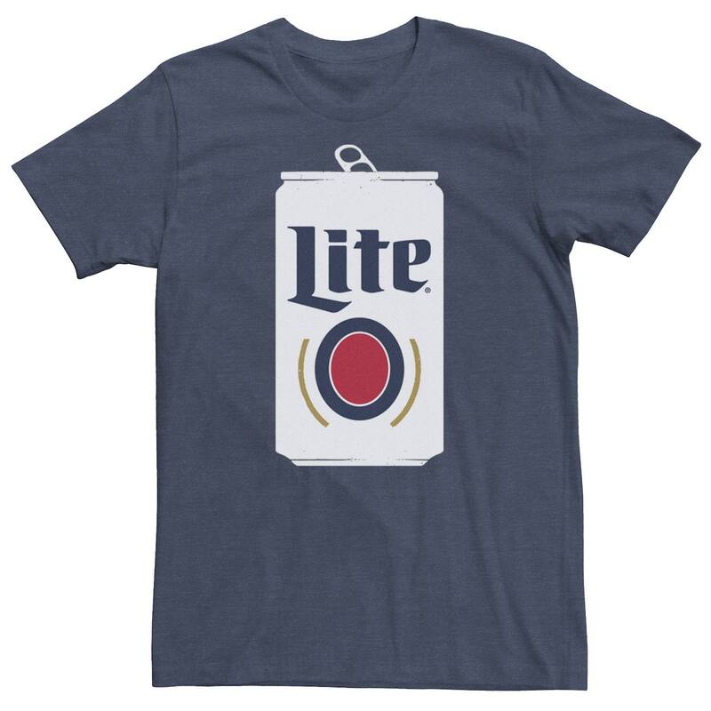 アニメキャラクター メンズ トップス Tシャツ トール Licensed Character Big & Tall Miller Lite Beer Can Tee Navy Heather ヘザー