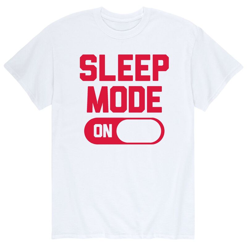 アニメキャラクター メンズ トップス Tシャツ Licensed Character Men'sleep Mode On Tee White ホワイト