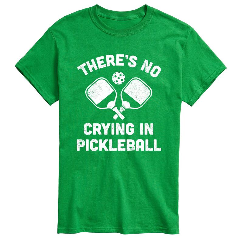 アニメキャラクター メンズ トップス Tシャツ Licensed Character Men's No Crying Pickleball Tee Green グリーン