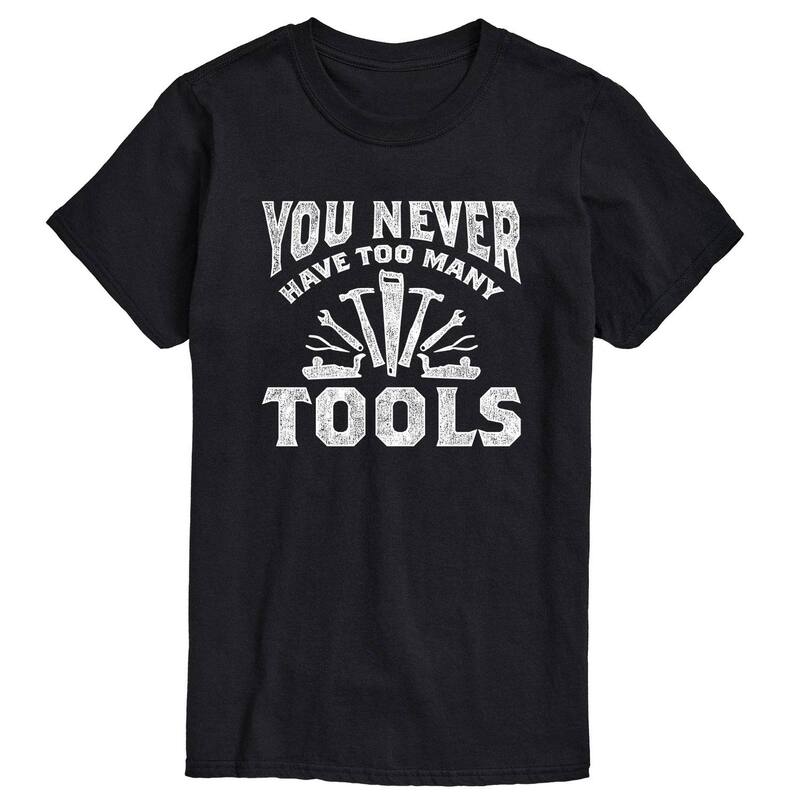 アニメキャラクター メンズ トップス Tシャツ トール グラフィック Licensed Character Big & Tall You Never Have Too Many Tools Graphic Tee Black ブラック