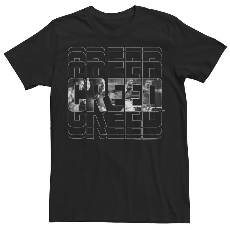 アニメキャラクター メンズ トップス Tシャツ グラフィック Licensed Character Men's Creed Adonis Filled Title Graphic Tee Black ブラック