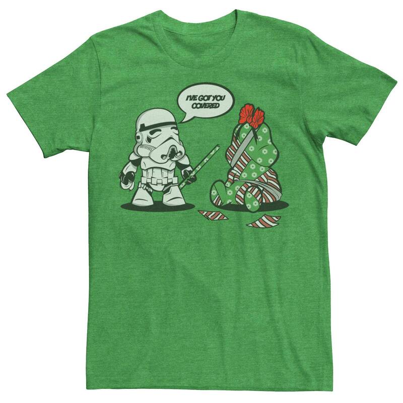 アニメキャラクター メンズ トップス Tシャツ グラフィック Licensed Character Men'star Warstorm Trooper Wrappingifts Graphic Tee Kelly Heather ヘザー