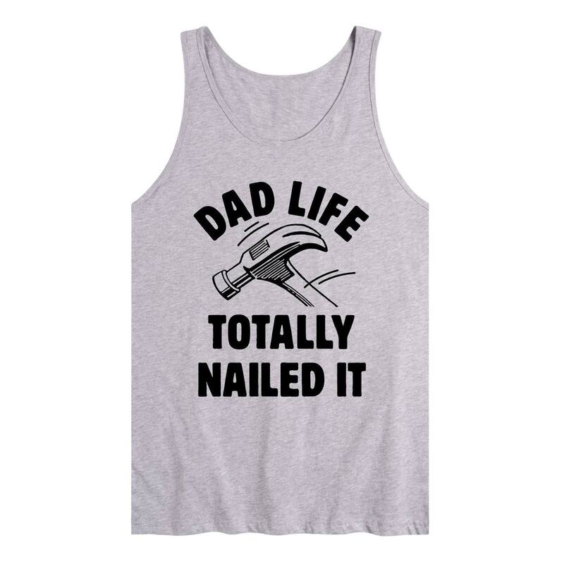 アニメキャラクター メンズ トップス Tシャツ Licensed Character Men's Dad Life Nailed Itank Top Gray グレー